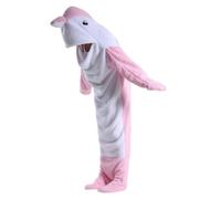 WEITING Couverture portable baleine, couverture pyjama baleine | Couverture adulte | à capuche confortable pour adultes, Costume de pyjama doux et confortable, couverture à capuche