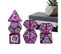 weiting Dés À Jouer | Motif Dragon, Fidget pour Jeu de rôle sur Table,Dés à Faces Multiples - pour École Soirée Maison Camping Réunions Familiales