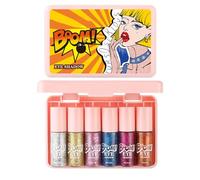 weiting Fard à Paupières Liquide,Lot de 6 Fards Brillants Multicolores | Accessoires de Maquillage Anti-Tâches pour Fêtes Quotidiennes