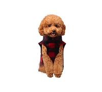 WEITING Gilet en polaire douce et chaude à carreaux pour chiens | Manteau chaud pour chiot, chiens de petite, moyenne et grande taille, essentiels pour les amoureux des chiens