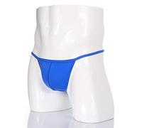 WEITING Hommes String sous-Vêtements Hommes Sexy Mini Slip Bikini Slip T-Back Homme U Culotte Convexe Hombre Ultra Mince-Couleur Bleu,L