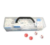 weiting Jeu de Mahjong avec Tuiles | Jeu des Éléments Chimiques - Jouet Éducatif avec Lettres & Éléments Scientifiques pour Amis Et Famille