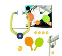 weiting Jeu De Tennis De Table Pour Porte,Jouet D Exercice De Pong Ajustable - Ensemble D'Entraînement De Tennis De Table Portable | Pour Femmes Garçons Filles Jeunes Adolescents Fils Fille et Famille