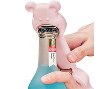 WEITING Joli décapsuleur | Ouvre-bouteille multifonction | Outil de cuisine en forme d'ours mignon pour bocaux de gelée, vin, bière et autres