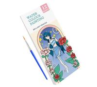 weiting Livres de coloriage à l'aquarelle, ensembles de peinture à l'eau pour - Ensemble de livres de peinture de poche pour garçons,Kit d'art de de voyage avec pinceau pour garçons, filles