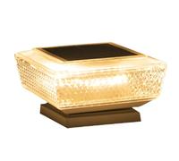 WEITING Lumières Solaires Pour Clôture - Lot De 2 Lumières Solaires Étanches Pour Terrasse - Lampe Économe en Énergie Pour Terrasse Allée Portail Piscine Pont Jardin Escalier Porche