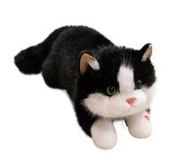 WEITING Peluche Chat,Peluche Douce Animaux Chat Poupee | Poupon Interactif Sonore Enfant Décor Chambre Salon Fête Anniversaire Noël Cadeau