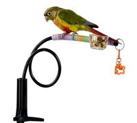 WEITING Perchoirs pour Cage À Oiseaux,avec Gamelle Et Jouets Flexibles | Ensemble perchoir Conure Perroquet Support - pour Calopsitte Inséparables Perruche ondulée Diamant Mandarin Anti-Ennui