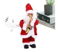 WEITING Père Noël Dansant Musical,Figurine du Père Noël de Noël - Secouant la tête du Père Noël pour Les, Jouet électrique Amusant avec des Lunettes