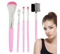 weiting Pinceaux de Maquillage - Ensemble Portable de 5 Outils de Maquillage | Set de Pinceaux de Correcteur | Pour Fard à Paupières de Teint Correcteur Fard à Joues Poudre Mascara Filles Femme