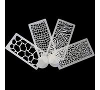 WEITING Pochoirs à gâteau, fournitures de gâteau pour la cuisson et la décoration, ensemble de moules à bordure de gâteau, léopard, serpent, crocodile, 4 motifs sont fournis pour la décoration de