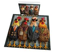 weiting Puzzle Coq pour Adultes,Décoratif Papier Coq pour la Maison | Puzzle d'art Animal Drôle 1000 Pièces - pour Salon Bureau Chambre Amateurs d'art