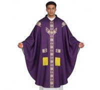 WEITING Robe de Pasteur pour Hommes Chasuble Catholique Avec Ruban