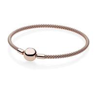 WEITING RSOE Bracelet jonc en or rose avec fermoir à boule pour femme 18 cm