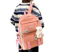 WEITING Sac à Dos pour Ordinateur Portable pour Adolescents,Sac de Voyage 4 pièces pour crèche préscolaire avec Sac à Main, étui à Crayons, Sac à bandoulière - Garçons Filles d'école Livres