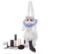 weiting Sac à Dos réaliste pour Chat, Sacs pour Chat en Peluche - Sac à Dos Doux et Vif en Forme de Chat avec Poche zippée | Sacs à bandoulière Confortables en Peluche pour Les Amoureux des Chats