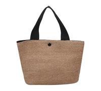 WEITING Sac de Plage en Paille, Grand Sac en Paille, Pochette Boho Anti-Sable Bandoulière Spacieux Festival Musique Fête Vacances Sport Courses Pique-Nique Piscine Ville