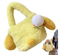 weiting Sac sous Les Bras en Peluche, Sac en Peluche pour Femme,Sac à Main pour Femmes de Dessin animé - Sac en Peluche Pelucheux pour Dames, Portefeuille à Main Confortable pour Les Vacances et