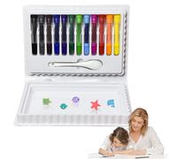 WEITING Stylos Peinture | Stylo de Peinture Flottante pour - Feutres 12 Couleurs avec Cuillère, Fournitures Créatives Garçons Filles d'Âge Préscolaire École Maternelle