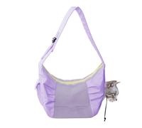 weiting Transporteur pour Chat - Sac Bandoulière Large avec Fermeture Éclair Supérieure | Transporteur pour Chat Portable avec Grille De Ventilation | pour Voyage Voiture Vélo pour Chiot Chaton