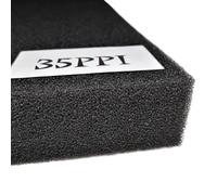 WEITINGKKK Aquarium Tapis médias de filtrage, Éponge filtrante for Aquarium en Coton Noir, Plusieurs Tailles(35ppi,50cmx50cmx4cm)