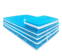 WEITINGKKK Aquarium Tapis médias de filtrage, Filtre éponge for Aquarium Bleu et Blanc, Plusieurs Tailles(50cmx11cmx2cm)