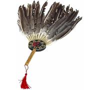 WEITINGKKK Avec un ventilateur à plumes, Éventail chinois, éventail de danse, ancien éventail chinois Zhuge Liang en bois for décoration de danse