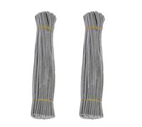 WEITINGKKK Baguettes de Nettoyage pour Loisirs créatifs, Cure-Pipes Multicolore Pliable, Artisanat Flou, Fleurs, épingle à Cheveux, Saint-Valentin(Light Grey)
