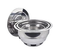 WEITINGKKK Barbecue Portable, Barbecue au Charbon de Bois en Acier Inoxydable Multicolore 34 cm x 18 cm(C)