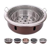 WEITINGKKK Barbecue Portable, Barbecue coréen au Charbon de Bois 5 en 1, Type Split, intérieur et extérieur, 4 à 8 Personnes, Multicolore(A)