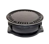 WEITINGKKK Barbecue Portable, Barbecue coréen au Charbon de Bois en Fonte for 5 à 10 Personnes, intérieur et extérieur, Multicolore(A)