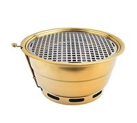 WEITINGKKK Barbecue Portable, Barbecue fumoir à Charbon de Bois en Acier Inoxydable avec Couvercle et bac à Charbon 34 x 17 cm for 6 à 10 Personnes(H)