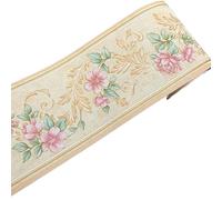 WEITINGKKK Bordures de papier peint autocollantes, Plinthe adhésive en PVC à motif floral, autocollante, imperméable, 3D, multicolore, 5 m x 10, cm(28)