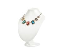 WEITINGKKK Collier de Bijoux, Présentoir de Mode, présentoir de Bijoux de Luxe léger, Accessoires de présentation de Bijoux de Haute qualité, présentoir de Bijoux, Support de Cou(White_L)
