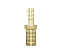 WEITINGKKK Connecteur de Tuyau barbé, Raccord de Tuyau Droit en Laiton à 2 Voies, raccord réducteur cannelé en cuivre, connecteur cannelé en cuivre à Double pagode for gaz(6mm*14mm)