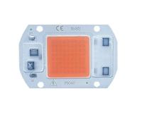 WEITINGKKK Lampe à puce LED, Projecteur LED COB AC 110 V/220 V 20 W/30 W/50 W sans pilote, multicolore, 1/3/5 pièces(Red 220v,50W 3pc)