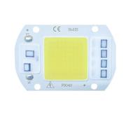 WEITINGKKK Lampe à puce LED, Projecteur LED COB AC 110 V/220 V 20 W/30 W/50 W sans pilote, multicolore, 1/3/5 pièces(Green 220v,50W 5pc)