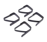 WEITINGKKK Pinces pour Nappe, Pack De 4 Clips Fixation Nappe Noirs 5x4cm