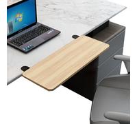 WEITINGKKK Plateau à Clavier sous Le Bureau, Pince d'extension de Plate-Forme de Clavier sur Le Plateau de Clavier, Support de Clavier d'ordinateur, Facile à Installer(Walnut,52 * 25CM)