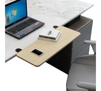 WEITINGKKK Plateau à Clavier sous Le Bureau, Pince d'extension de Plate-Forme de Clavier sur Le Plateau de Clavier, Support de Clavier d'ordinateur, Facile à Installer(Oak,75 * 25CM)