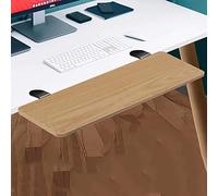 WEITINGKKK Plateau à Clavier sous Le Bureau, Plateforme de Clavier Pliable avec tiroir for Clavier, Pince for Plateau de Clavier Pliable, glissière for Clavier(Natural,75Cm*24Cm)