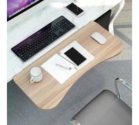 WEITINGKKK Plateau à Clavier sous Le Bureau, Rallonge de Bureau Pliable, Support de Clavier for Ordinateur, Pince for Plateau de Clavier avec Support en K(Walnut,55 * 25Cm(22 * 10In))