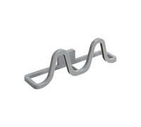 WEITINGKKK Rack à Chaussures Mural, Lot de 4 organiseurs de Chaussures for Salle de Bain et Maison, Gain de Place, cintres for Pantoufles(Grey)