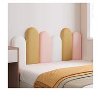 WEITINGKKK Rembourrage Mural, Panneaux muraux adhésifs en Tissu 3D for Enfants, tête de lit Multicolore, Plusieurs Tailles(Multi-colored-06,180x55cm)
