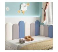 WEITINGKKK Rembourrage Mural, Panneaux muraux Autocollants for tête de lit et décoration, 4 à 12 pièces, Multicolores, 80 à 240 cm(White+Gray+Dark Blue,240cm)