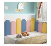 WEITINGKKK Rembourrage Mural, Panneaux muraux Autocollants for tête de lit et décoration, 4 à 12 pièces, Multicolores, 80 à 240 cm(Dark Blue+Pink+Gold,100cm)