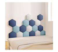 WEITINGKKK Rembourrage Mural, Panneaux muraux rembourrés Autocollants 3D for tête de lit, décoration Murale, Lot de 17, Multicolore, Plusieurs Tailles(Multi-colored-05,120x70cm)