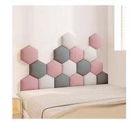 WEITINGKKK Rembourrage Mural, Panneaux muraux rembourrés Autocollants 3D for tête de lit, décoration Murale, Lot de 17, Multicolore, Plusieurs Tailles(Multi-colored-06,180x105cm)