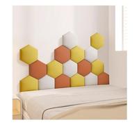 WEITINGKKK Rembourrage Mural, Panneaux muraux rembourrés Autocollants 3D for tête de lit, décoration Murale, Lot de 17, Multicolore, Plusieurs Tailles(Multi-colored-11,120x70cm)