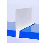 WEITINGKKK Séparateur d'étagère pour Placard, Lot de 5 séparateurs d'étagères de Rangement en Acier de 6,5 cm, Multicolores et de Tailles variées(Milk,50x40cm/19.5x15.6in)